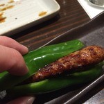 鶏's - 鶏's(つくねとピーマン)※つくねを生ピーマンに挟んで食べます