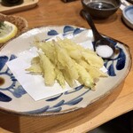 地酒と地産料理 なぎじ - しまらっきょうの天ぷらも最高