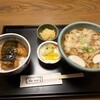 一久庵 - 小きしめん(麺大) ハーフ天丼