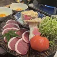 鴨料理鴨亭 - 京鴨のすき焼きコース(京鴨すき焼き)