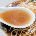 たけちゃんにぼしらーめん - 煮干しスープ