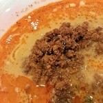 四川担担麺 阿吽 - 素晴らしい仕上がりの炸醤肉末！