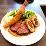 洋食AkaLea - ビーフカツセット（3,900円）