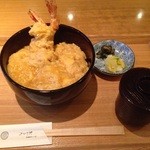 京うどん 生蕎麦 岡北 - 天とじ丼