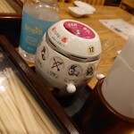 梁の家 - よく見ると店員さん呼び出しボタンも兼ねていた