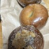 Tecona bagel - 奥から　ごまあん、もちプレーン、リッチなチョコ
