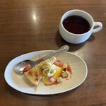 はなびより - 食後のデザートとコーヒー