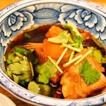 Naniwa Robata Itada Kitai - 本日の煮魚とお刺身定食（カレイ煮つけ）