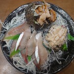 姫路まえどれ市場 - 美味し過ぎる刺身たち♥(人*´∀｀)この3種で3000円しません(*´・ω-)b