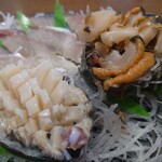 姫路まえどれ市場 - 料理写真:鮑♡さざえ♥坊勢鯖♪