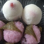 茶遊菓楽 諏訪園 - 苺大福と桜餅