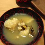 うを徳 - 岩手産鮑とミル貝のお椀はまるでいちご煮を彷彿させる・・