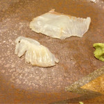 うを徳 - 明石産星鰈とエンガワツーショット