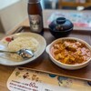 松屋 - バターチキンカレーライス980円ライス並盛と中瓶ビールです。