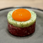 焼肉うしごろ - 白海老の和牛ユッケ