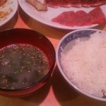 つる屋 - ランチライスとスーブ 2015 3