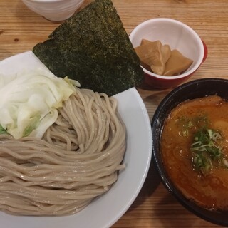 らーめん いつ樹 - 料理写真:海老つけめん　味玉・肉増し　三角メンマ