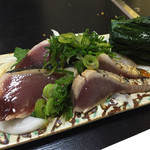 どんまい - 2015.3. \2000コース⑧　かつおタタキ　各一皿