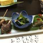 どんまい - 2015.3. \2000コース②　つきだし　各一皿