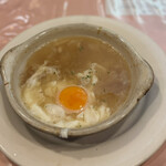 味のレストラン えびすや - ニンニクスープ