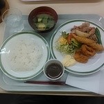 シェ・デジマ - 日替わり定食　焼肉とフライ物