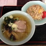 やましょう - らーめんチャーハンセット･塩（750円）