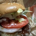 バーガーキング - 料理写真:スパイシーBBQワッパーセットオールヘビーで野菜がたっぷり!