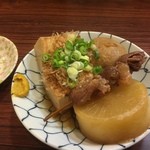 酒楽座 山三 - 大根・ジャガイモ・豆腐・スジ