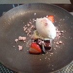 meli melo - 苺のチーズケーキ