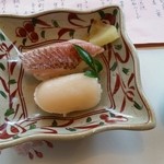 Uokatsu - 甘鯛とほたてのお鮨