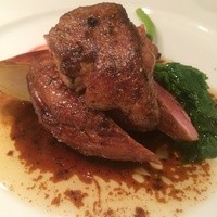 キャトルラパン　神戸三宮 - ビーフ＆フォアグラ。ソースはバターと赤味噌(？)らしい。