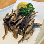 善兵衛新富士 - 豆あじの唐揚げ　美味い！