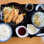お食事処 モルパ - 「ヒレカツエビフライセット」③