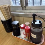 食堂 長野屋 - 卓上