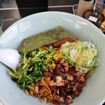 味の大西 - 汁無しラーメン