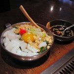 Shitamachi No Teppan Yaki Darumaya - ネギ玉いか（987円）