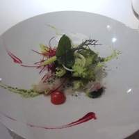 レストラン ザ・カステリアンルーム - 玄界灘のお魚のカルパッチョ 季節野菜添え 