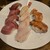 菊寿司 - 料理写真:マグロ、ハタ、エビ、赤貝の握り