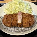 とんかつ 芯 - 料理写真:特選リブロースカツ定食¥1750（ご飯大盛り無料）