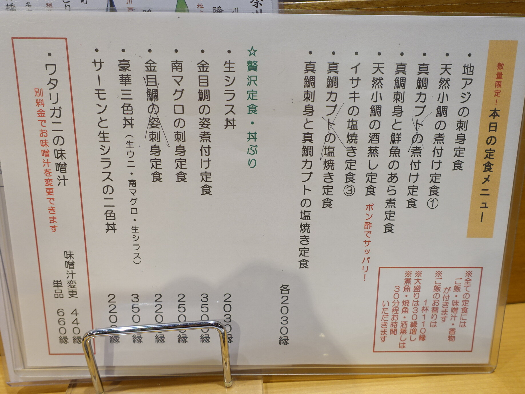 海鮮茶屋魚國メニュー(02)
