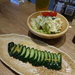 NEO海王 - キュウリ一本からし漬け＆ポテサラ