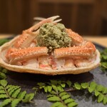 毛利ノ一品 - ズワイ蟹の甲羅盛り