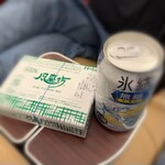 風来坊 - ドリンク写真:手羽先唐揚げ&氷結