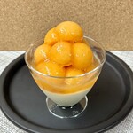 仙寿堂 - メロンのパンナコッタ(赤肉)