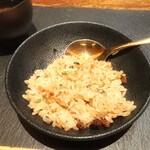 鉄板焼 京果 - ガーリックライス