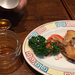 銀座 天龍 - はちみつで食べる春巻です。