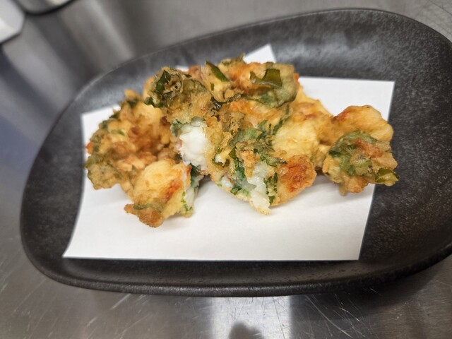 海老と三つ葉のかき揚げ