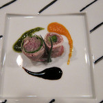 時の宿 すみれ - しきんぼの野菜ロール三種のソースで