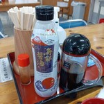 小川港魚河岸食堂 - 卓上調味料