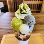 喫茶処のほほん茶屋 - 抹茶パフェ